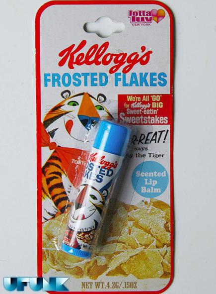 DU GLOSS AU GOUT DE CEREALES KELLOGG'S ET NESTLé (lip balm) - Frosties - frosted flakes