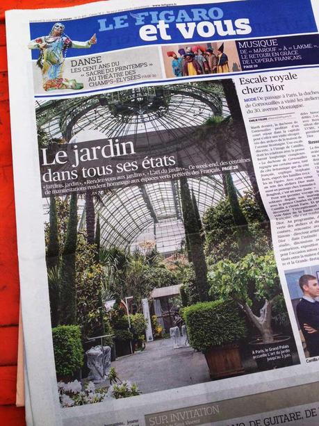 Publication :: l'art du jardin au grand palais dans le Figaro