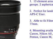 Samyang annonce sortie d’un objectif grand angle 16mm F2.0 APS-C