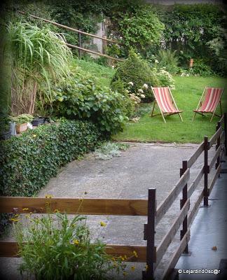 Côté Nord de la maison...