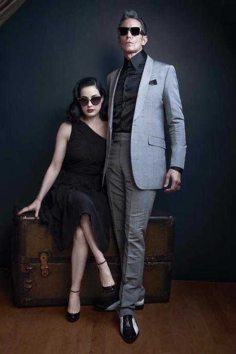 La campagne Dita Von Teese Eyewear...