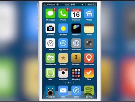 Quelques photos de l'iOS 7...