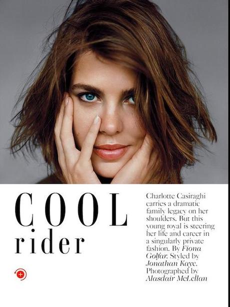Charlotte Casiraghi dans le Vogue UK du mois de Juillet...