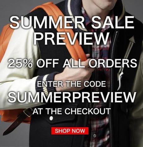 EndClothing: -25% sur toutes les commandes soldes-end