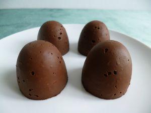 rochers chocolat diététiques au konjac et aux billettes épeautre son d'avoine (sans sucre ni beurre) P1030945