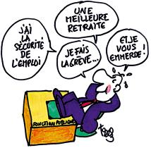 retraites public privé