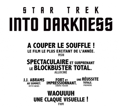 STAR TREK INTO DARKNESS – en avant-première mardi prochain dans toute la France !‏