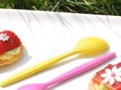 Tartelettes fraises crème pâtissière basilic