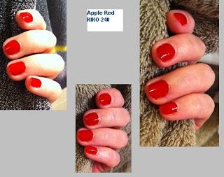 Mes ongles en Apple Red [Kiko 240]