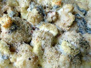gratin de chou-fleur au chèvre