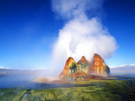 Fly Geysers au Nevada aux Etats Unis