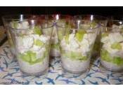 Verrine chèvre-concombre