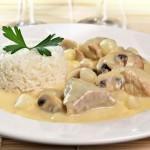 Blanquette de veau à l'ancienne riz créole