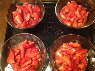 Verrine de fraises 2