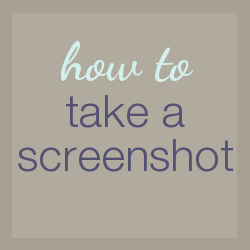 how to take a screenshot