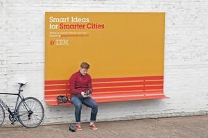 Le panneau d’affichage comme lieu urbain intelligent, idée d’IBM