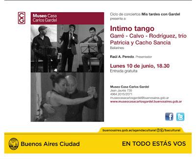Chant et danse ce soir au Museo Casa Carlos Gardel [à l'affiche]