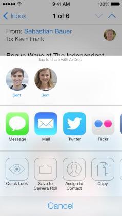 AirDrop iPhone iOS 7 Mac Aficionados