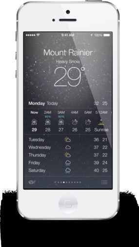 Meteo iPhone iOS 7