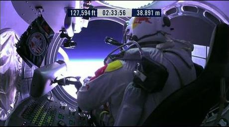 Felix Baumgartner avant de sauter dans l'espace 