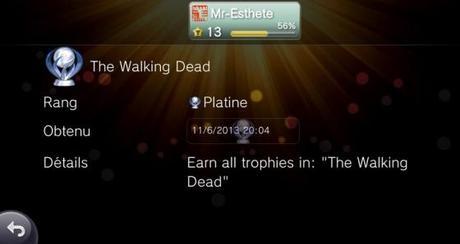 PlatinumTrophie The Walking Dead