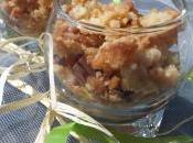 Crumble poire-chocolat lait