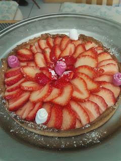 le petit dessert du week end : la tarte aux fraises