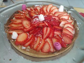 le petit dessert du week end : la tarte aux fraises