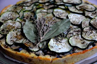 Tarte Jambon-courgettes/Aubergines