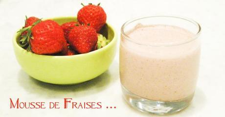 Mousse de fraises, desserts d'été, strawberries delight