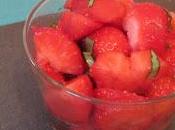 Salade fraises basilic