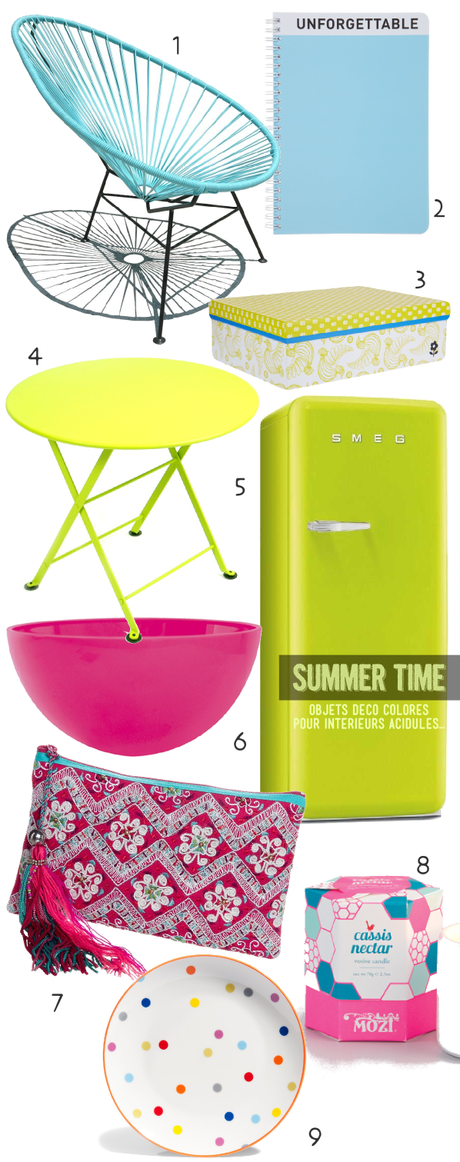 9 objets déco colorés pour une déco acidulée | www.decocrush.fr