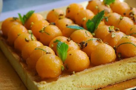 Tarte au Melon et Muscat de Rivesaltes Tarte au Melon et Muscat de Rivesaltes