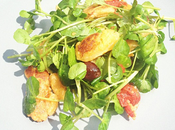 Salade cresson gnocchis mascarpone