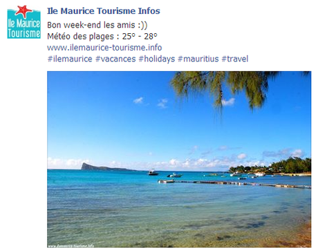 Exemple d'utilisation du hashtag sur Facebook