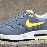 Nike Air Max 1 Essential Deep Royal Blue Nike Air Max 1 PRM Jacquard Cool Grey Yellow