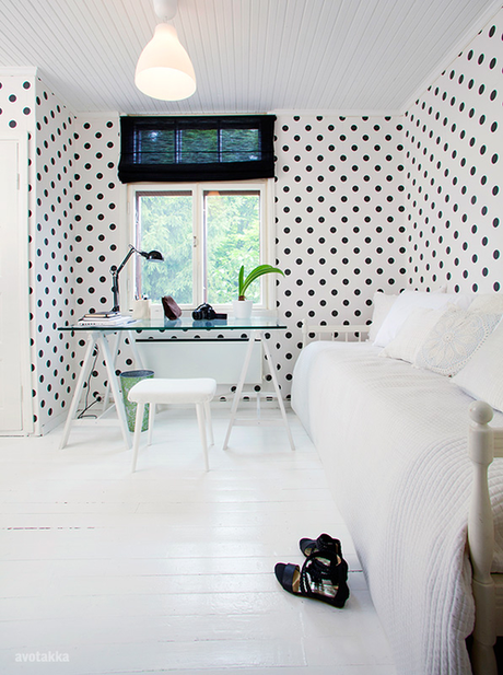 Polka dots : un bureau trendy & féminin ! | www.decocrush.fr