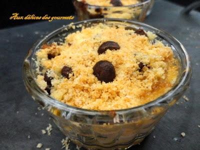 CRUMBLE D'ORANGES AU CHOCOLAT