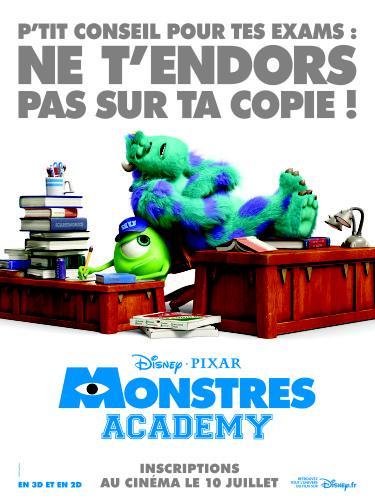 Monstres Academy - Affiche Conseil Exams