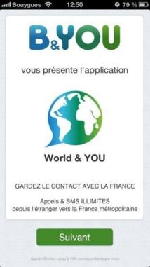 World & YOU: Envoyer gratuitement des SMS/MMS depuis votre iPhone dans le monde entier...