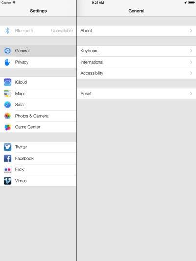 [Photos] iOS 7 sur iPad