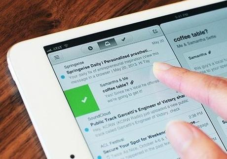 MailBox sur iPhone et maintenant sur iPad ...