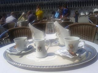 le café Florian, le plus cher de la place Saint-Marc...