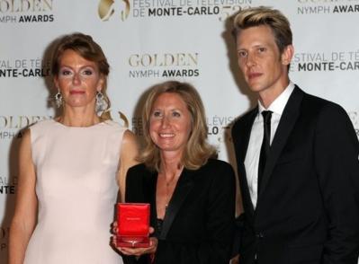Caroline Diemunsch-Repin, présidente du jury AMADE, Yasmina Farber, réalisatrice et Gabriel Mann, acteur américain. Photo © Thierry Carpico