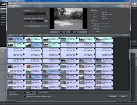 Screenshot2 Introduction Video Pro X5, 2e partie : limportation
