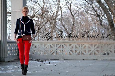 My Fashion Closet #1: Navy & Red