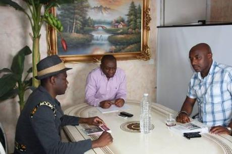 De gauche à droite, Alain-Alfred Moutapam, Allain Jules et Dr. Thomas Calvin Djombé