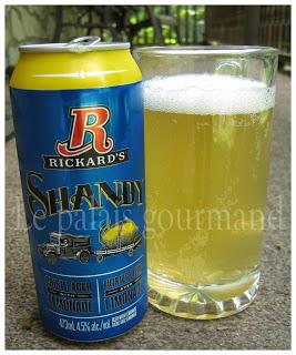 La bière Shandy de Rickard's