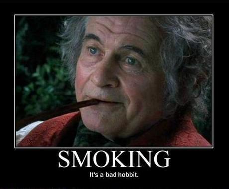 smoking : bad hobbit