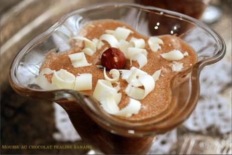 mousse au chocolat praliné banane2